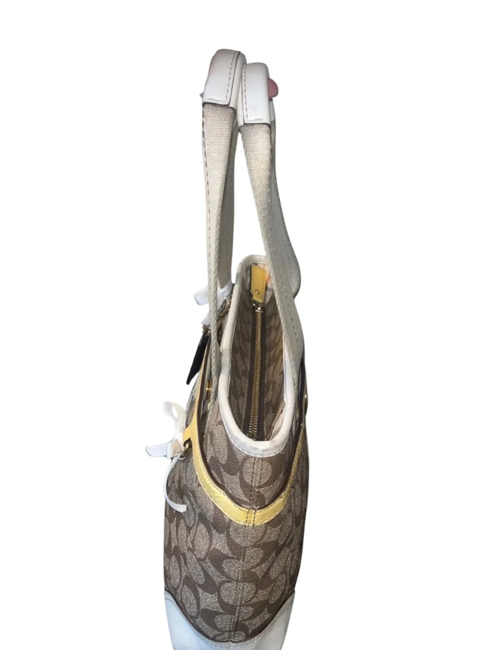 Coach Heritage Stripe Tote - Picture 8 of 17